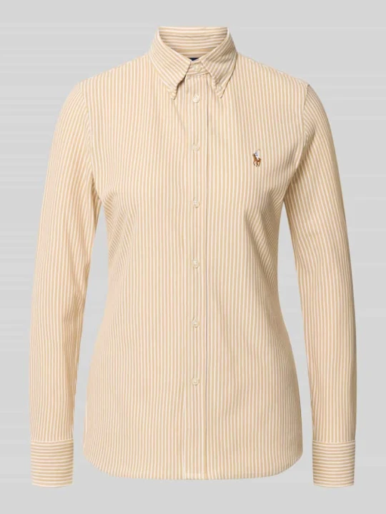 Zdjęcie produktu Bluzka koszulowa o kroju regular fit z czystej bawełny Polo Ralph Lauren Beżowy