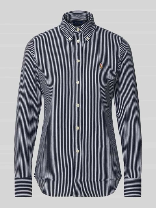 Zdjęcie produktu Bluzka koszulowa o kroju regular fit z czystej bawełny Polo Ralph Lauren Granatowy