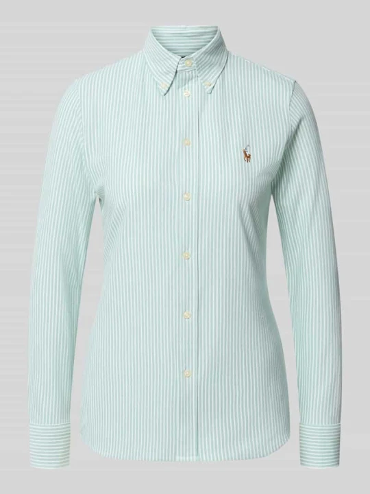 Zdjęcie produktu Bluzka koszulowa o kroju regular fit z czystej bawełny Polo Ralph Lauren Zielony