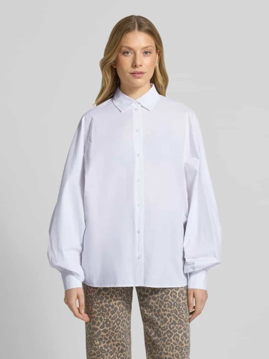 Zdjęcie produktu Bluzka koszulowa o kroju regular fit z czystej bawełny ROBE LÉGÈRE Biały