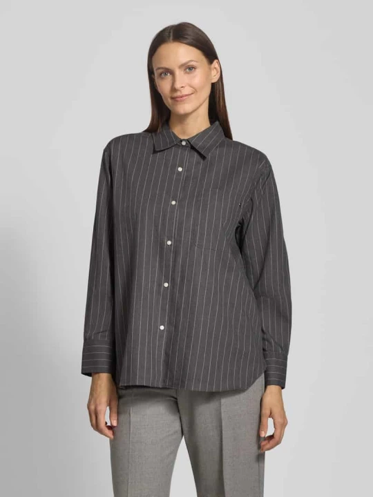 Zdjęcie produktu Bluzka koszulowa o kroju regular fit z czystej bawełny Tommy Hilfiger Jasnoszary