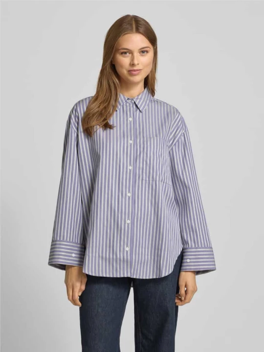 Zdjęcie produktu Bluzka koszulowa o kroju regular fit z czystej bawełny Tommy Hilfiger Lawendowy