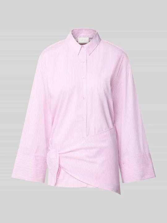 Zdjęcie produktu bluzka koszulowa o kroju regular fit z mieszanka bawełny model 'Dita' NEO NOIR Różowy