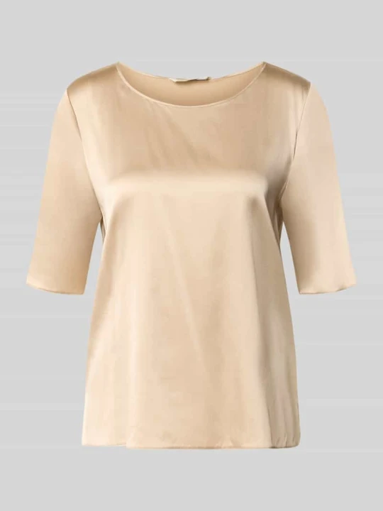 Zdjęcie produktu Bluzka koszulowa o kroju regular fit z mieszanki jedwabiu model 'LASTI' MM By Max Mara Piaskowy