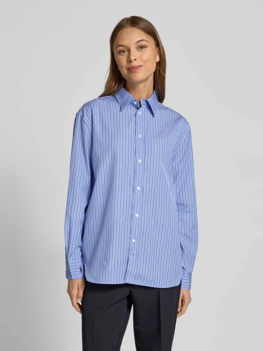 Zdjęcie produktu Bluzka koszulowa o kroju regular fit z wyhaftowanym logo Polo Ralph Lauren Jasnoniebieski