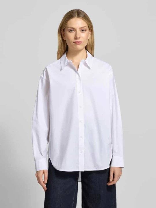 Zdjęcie produktu Bluzka koszulowa o kroju relaxed fit z czystej Bawełna Model 'JAMBERS' Essentiel Antwerp Jasnoniebieski