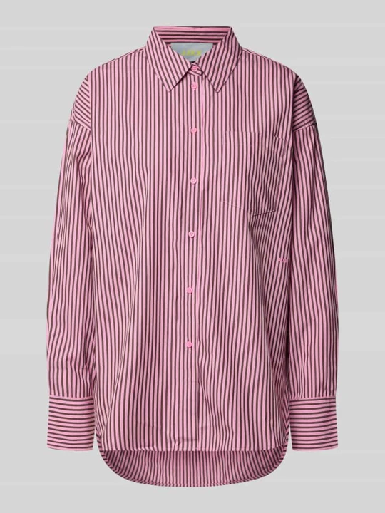 Zdjęcie produktu Bluzka koszulowa o kroju relaxed fit z czystej bawełny model 'JAMIE' JJXX