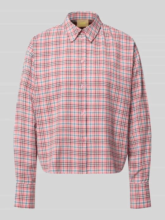 Zdjęcie produktu Bluzka koszulowa o kroju relaxed fit z czystej bawełny model 'Jamie' JJXX Różowy