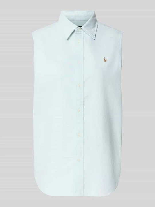 Zdjęcie produktu Bluzka koszulowa o kroju relaxed fit z czystej bawełny Polo Ralph Lauren Limonkowy