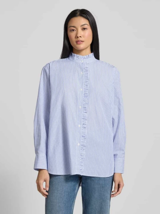 Zdjęcie produktu Bluzka koszulowa o kroju relaxed fit z czystej bawełny Tommy Hilfiger Niebieski