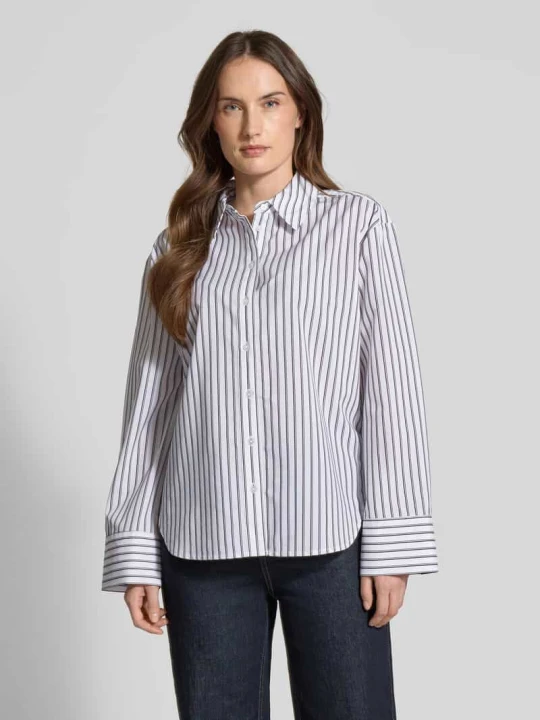 Zdjęcie produktu Bluzka koszulowa o kroju relaxed fit z mieszanki lyocellu Model 'Fapo' Opus Biały