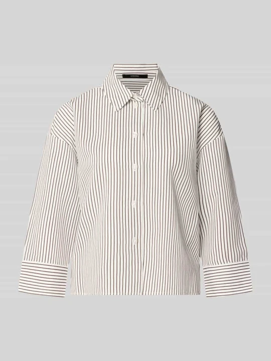 Zdjęcie produktu Bluzka koszulowa o kroju relaxed fit z mieszanki wiskozy model 'Zaskia' Someday Écru