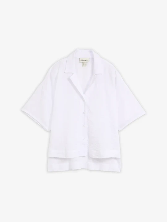 Zdjęcie produktu Bluzka koszulowa oversize BonPrix biały