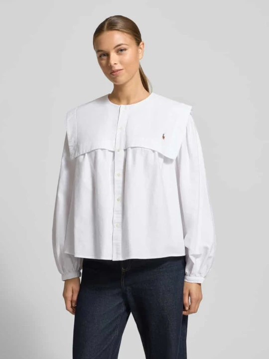 Zdjęcie produktu Bluzka koszulowa z kołnierzykiem marynarskim Polo Ralph Lauren Biały