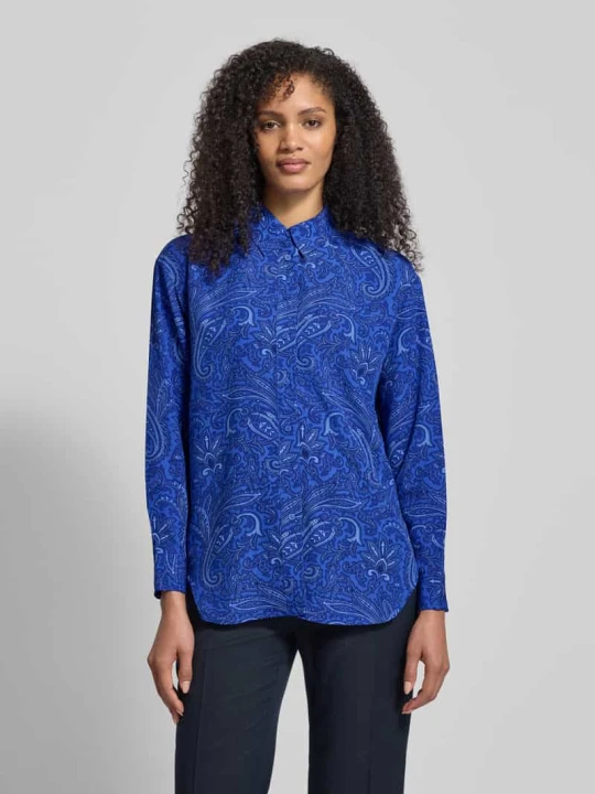 Zdjęcie produktu Bluzka koszulowa z listwą guzikową Model „KOTTA” Lauren Ralph Lauren Niebieski