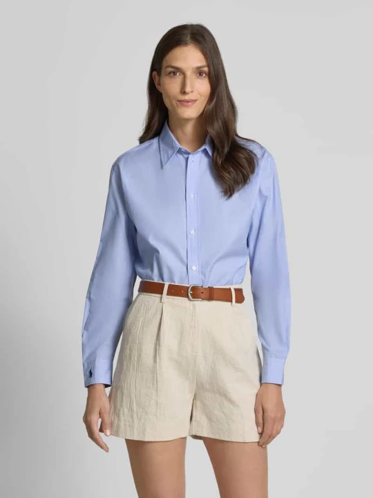 Zdjęcie produktu Bluzka koszulowa z listwą guzikową Polo Ralph Lauren Niebieski