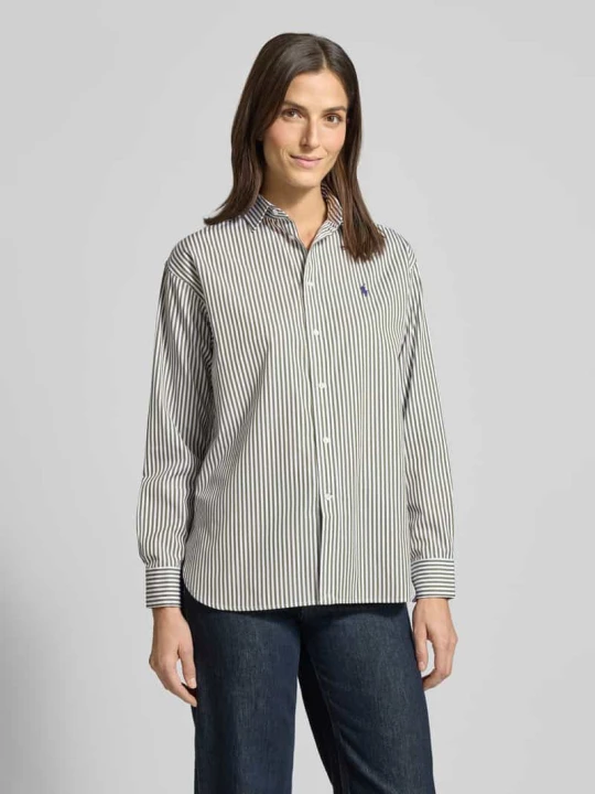 Zdjęcie produktu Bluzka koszulowa z listwą guzikową Polo Ralph Lauren Oliwkowy