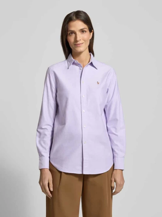 Zdjęcie produktu Bluzka koszulowa z listwą guzikową Polo Ralph Lauren Jasnofioletowy