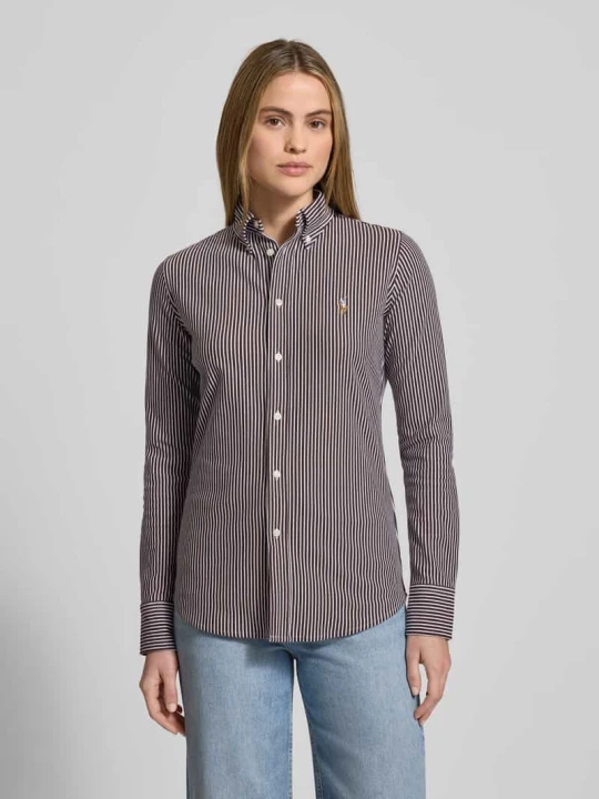 Zdjęcie produktu Bluzka koszulowa z listwą guzikową Polo Ralph Lauren Średniobrązowy