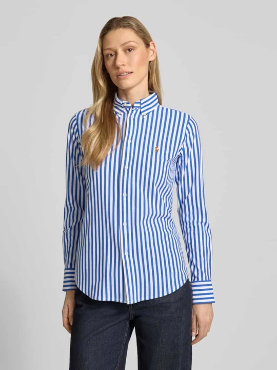 Zdjęcie produktu Bluzka koszulowa z listwą guzikową Polo Ralph Lauren Jasnoniebieski