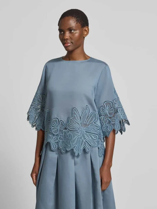 Zdjęcie produktu Bluzka koszulowa z mieszanka lyocellu z koronka model 'MOLLY' CPH MUSE