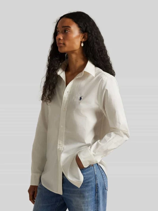 Zdjęcie produktu Bluzka koszulowa z pełną listwą guzikową Polo Ralph Lauren Beżowy