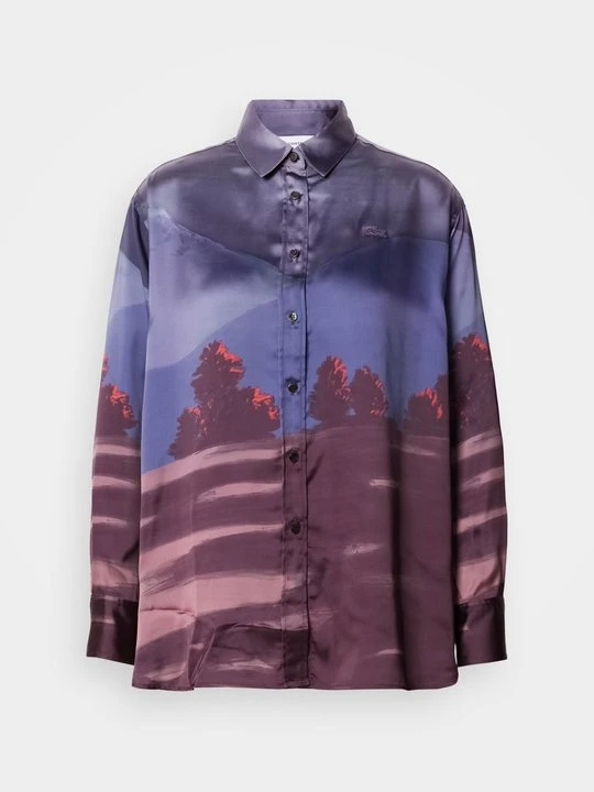 Zdjęcie produktu Bluzka Lacoste ciemnoliliowy