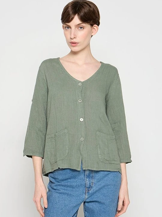 Zdjęcie produktu Bluzka Le Monde du Lin khaki
