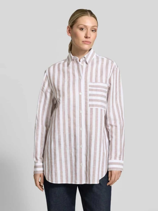 Zdjęcie produktu Bluzka lniana z brustaszą model „LULULO” MM By Max Mara