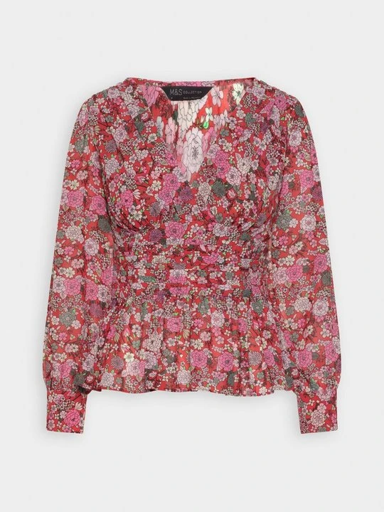 Zdjęcie produktu Bluzka Marks & Spencer czerwony