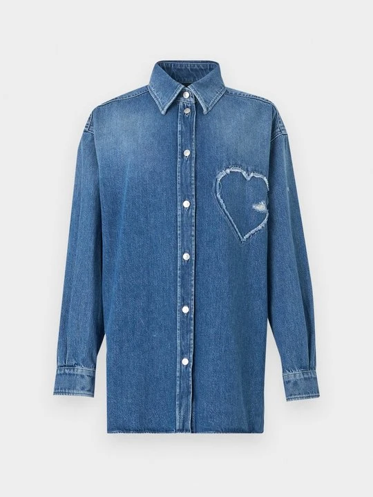 Zdjęcie produktu Bluzka MOSCHINO niebieski denim