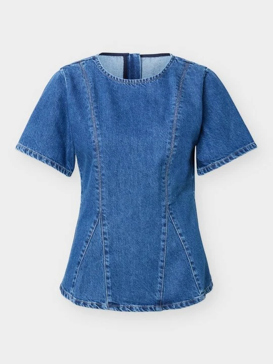 Zdjęcie produktu Bluzka MSCH Copenhagen niebieski denim