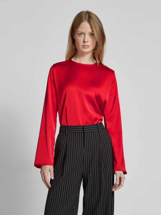 Zdjęcie produktu Bluzka o kroju oversized z satyny Jake*s Czerwony