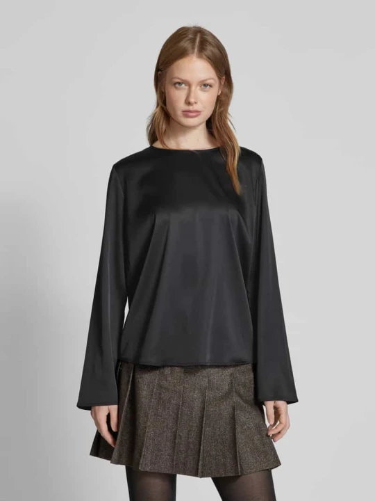 Zdjęcie produktu Bluzka o kroju oversized z satyny Jake*s Czarny