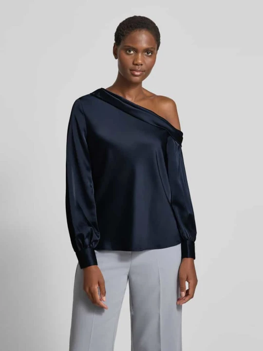 Zdjęcie produktu Bluzka o kroju regular fit na jedno ramię model ‘ZAMIEL’ Lauren Ralph Lauren Granatowy