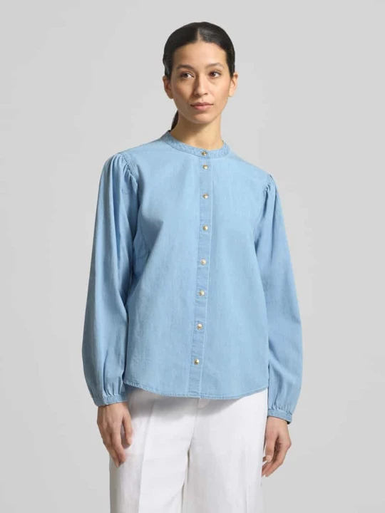 Zdjęcie produktu Bluzka o kroju regular fit w imitacji denimu Model 'Valeria' BRAX Jasnoniebieski