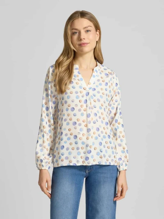 Zdjęcie produktu Bluzka o kroju regular fit z czystej wiskozy model 'Josy' ZABAIONE Jasnoniebieski