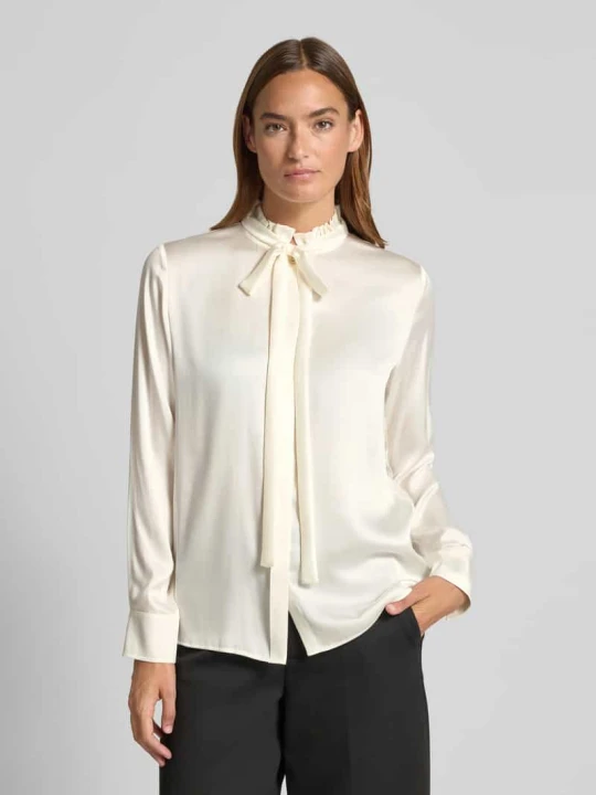 Zdjęcie produktu Bluzka o kroju regular fit z mieszanki jedwabiu model ‘GILLES’ Max Mara Złamany biały