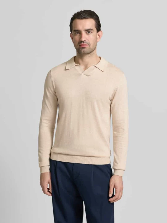 Zdjęcie produktu Longsleeve o kroju regular fit z mieszanki lyocellu model 'Bells' Casual Friday Piaskowy melanż