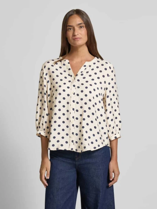 Zdjęcie produktu bluzka o kroju regular fit z mieszanki wiskozy model 'Alma' Freequent Piaskowy