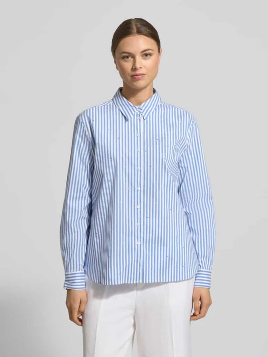 Zdjęcie produktu Bluzka w kroju regular fit z ozdobnym kamiennym zdobieniem Betty Barclay Błękitny