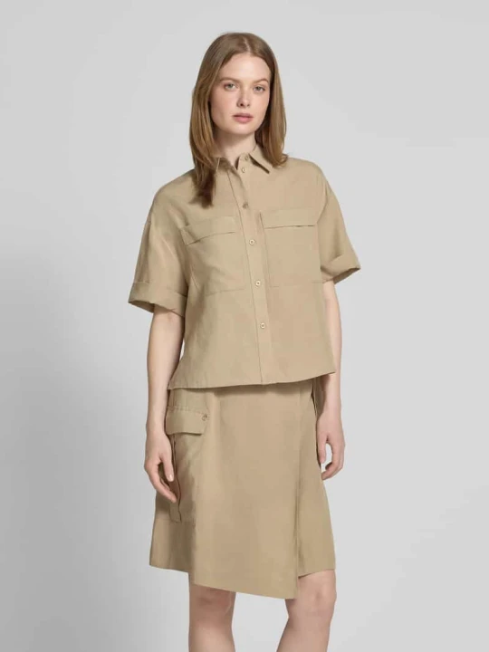 Zdjęcie produktu Bluzka o kroju regular fit z rękawem o dł. 1 / 2 model ‘Havannah Alexis’ MOS MOSH Jasnobrązowy