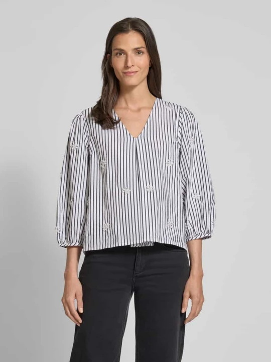Zdjęcie produktu Bluzka o kroju regular fit z rękawem o dł. 3 / 4 model ‘EMURA’ Y.A.S Złamany biały