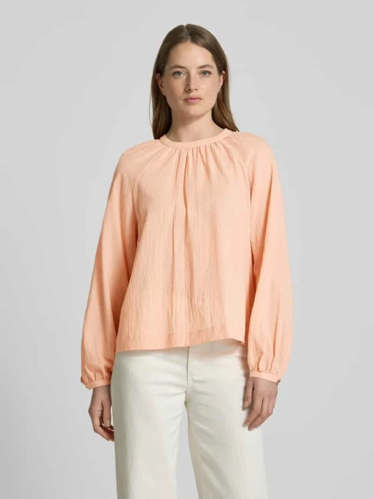 Zdjęcie produktu Bluzka o kroju regular fit z wycięciem w kształcie łezki Scotch & Soda Morelowy