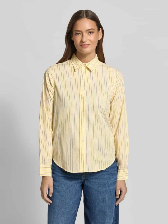 Zdjęcie produktu Bluzka o kroju regular fit z wyhaftowanym logo model „ONEBUY” Gant Żółty