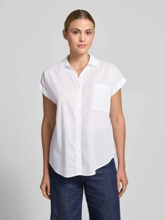 Zdjęcie produktu Bluzka o kroju relaxed fit z brustaszą model 'DORA' Soyaconcept Biały