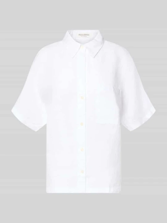 Zdjęcie produktu Bluzka o kroju relaxed fit z czystego lnu Marc O'Polo Biały