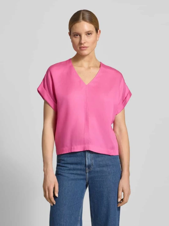 Zdjęcie produktu Bluzka o kroju relaxed fit z czystego lyocellu LANIUS Mocnoróżowy