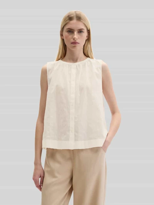 Zdjęcie produktu Bluzka o kroju relaxed fit z czystej bawełny Marc O'Polo Biały