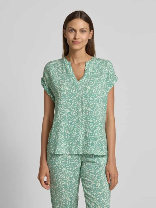 Zdjęcie produktu Bluzka o kroju relaxed fit z czystej wiskozy Tom Tailor Miętowy